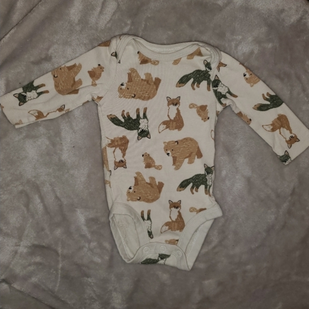 5 for $25 | Just One You by Carter's Woodland Animals Long Sleeve Onesie
